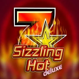 Sizzling Hot Deluxe logo by Novomatic at Stakeprix Casino